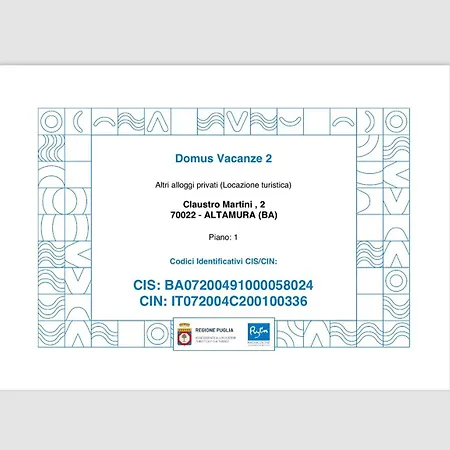 Domus Vacanze 2 Vakantiehuis